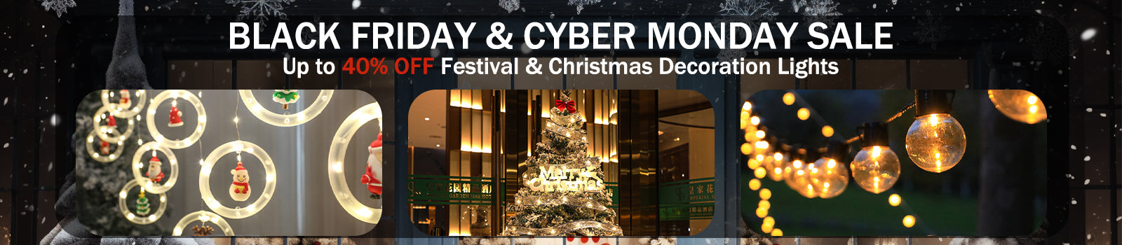 Outdoor Lights | Up to 40% Off Black Friday & Cyber Monday Sale for Festival Decoration Lights
