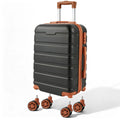 20″ ABS Carry-On Luggage with Removable Spinner Wheels & Combination Lock
