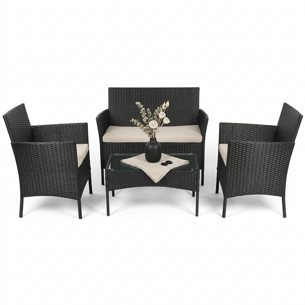 4PC Outdoor Sofa Garden Rattan Set