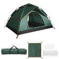 2 Person Instant Pop-up Camping Tent, Waterproof UV Protection Dual Doors Breathable Mesh Lightweight with Carry Bag for Family Camping Hiking Festivals