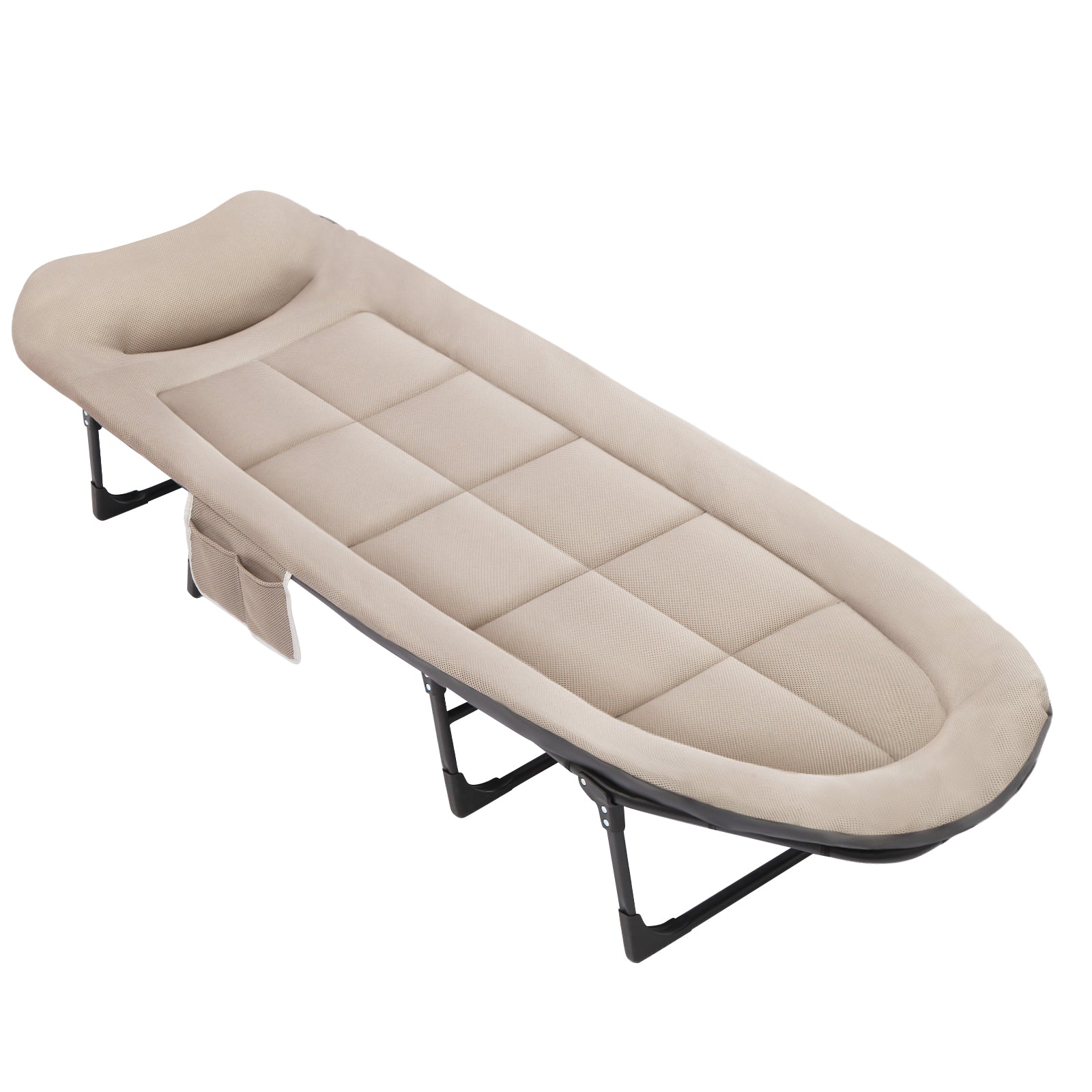Foldable Camping Cot Heavy Duty Strong Support with Adjustable Headrest Oversized Portable Camping Bed for Outdoor Camping Travel & Home