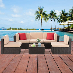 rattan sofa outdoor patio