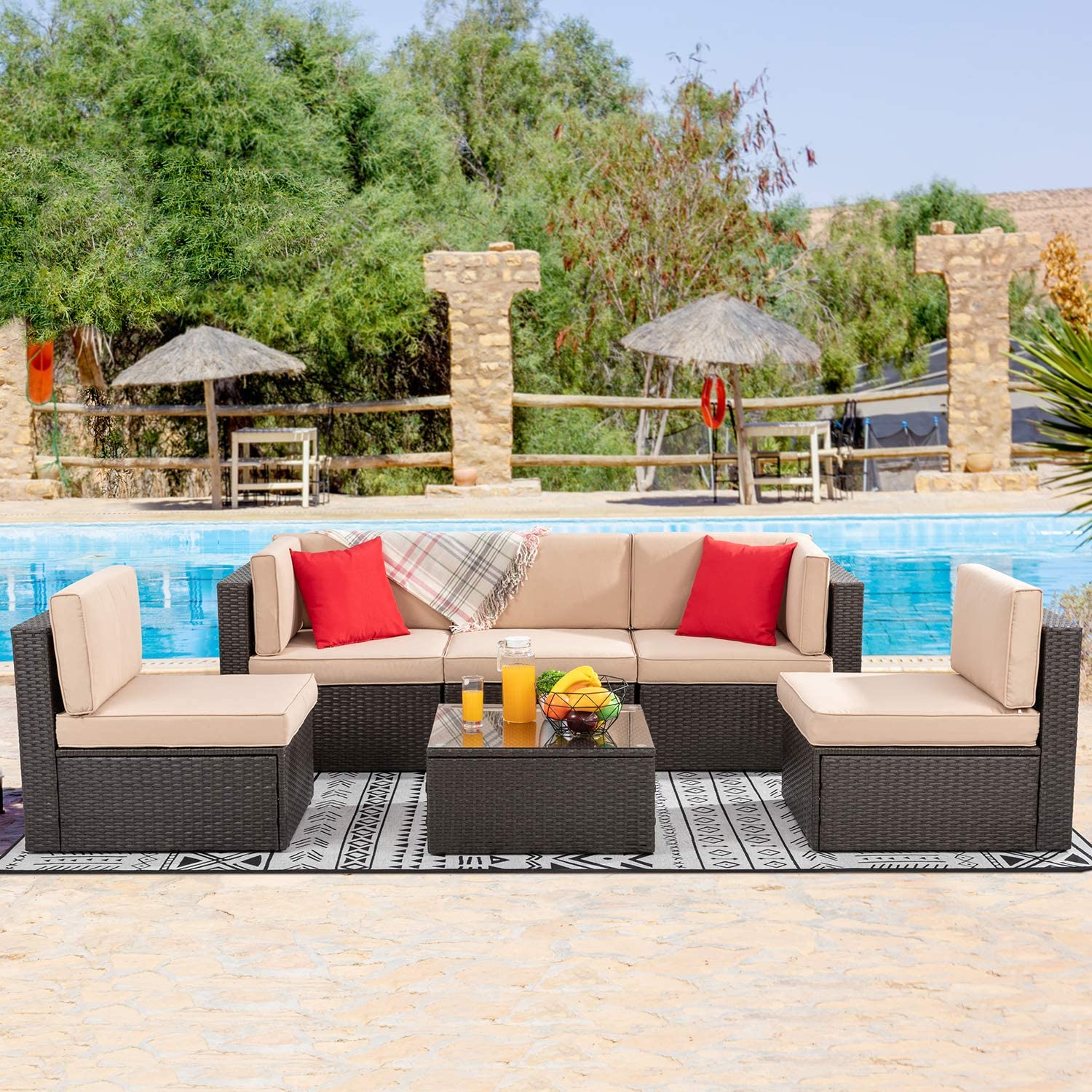 rattan sofa