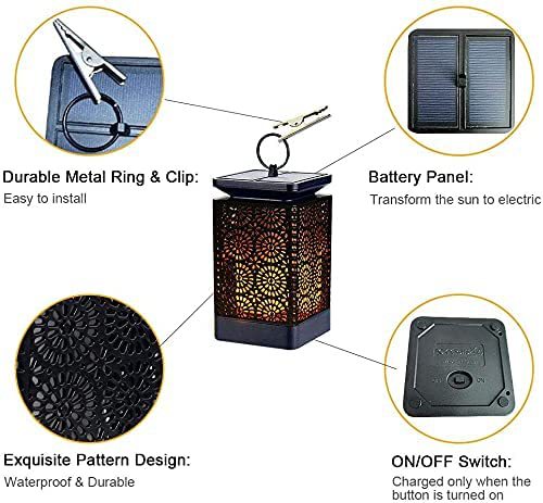 solar flame lawn lights